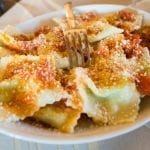 Ravioli al sugo all'Agriturismo Sirimagus a Tratalias
