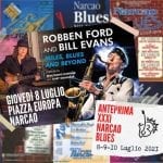 Manifesto dell'anteprima Narcao Blues Festival 2021