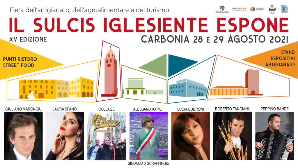 manifesto evento Sulcis Iglesiente Espone 2021 Fiera dell'artigianato, agroalimentare e del turismo