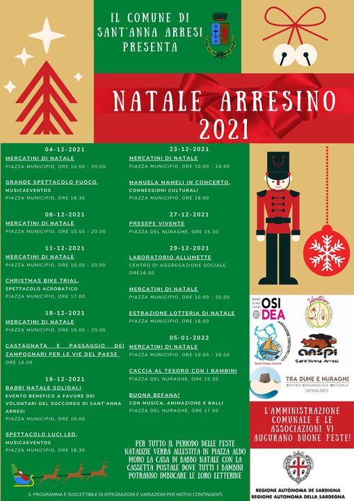 programma Natale Arresino 2021