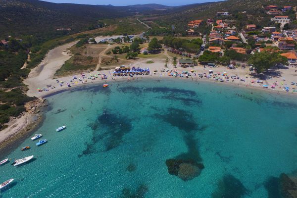 Stabilimento balneare Penelope Beach nella spiaggia di Maladroxia a Sant'Antioco