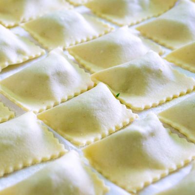 Ravioli fatti a amano in agriturismo