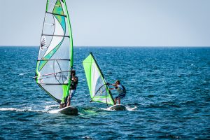 windsurf a Giba presso la scuola Skyhigh kitesurf Sardegna